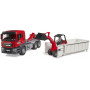 MAN TGS Truck with Roll-Off Container & Schaeff Compact Loader