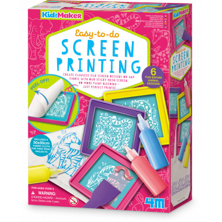 4M - KidzMaker - Easy-to-do Screen Printing