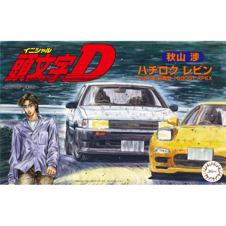 Fujimi 1/24 AE86 Levin Akyama Wataru (ISD-6) Plastic Model Kit