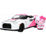 Sanrio - 09 Nissan GT-R w/HelloKitty 1:24 WH/PK