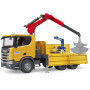 Scania Super 560R Truck with Crane & 2 Pallets