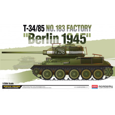 Academy 1/35 Soviet Medium Tank T-34-85 "Ural Tank Factory No. 183" Plastic Model Kit