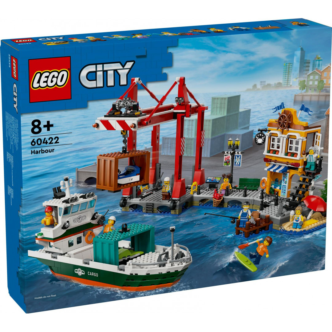 LEGO City Seaside Harbour with Cargo Ship 60422 Afterpay