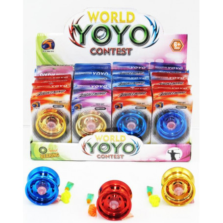 Lightning Storm Alloy YoYo - Ball Bearing Race, 3 Asst