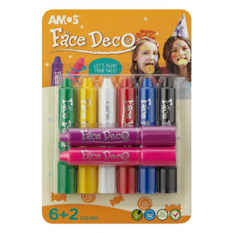 Face Deco 8 Pack Blister Pack