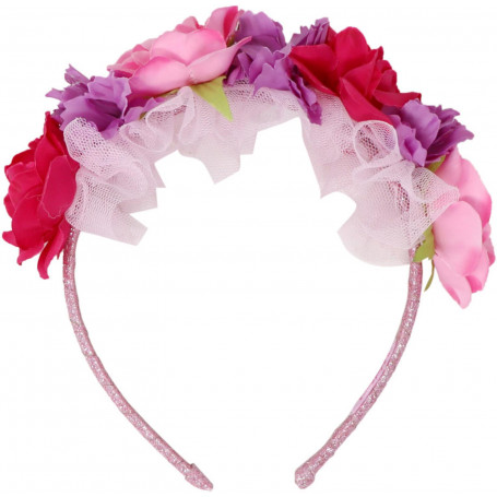 Pink Poppy Unicorn Princess Floral Headband