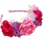 Pink Poppy Unicorn Princess Floral Headband