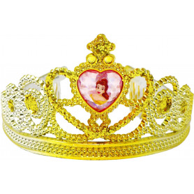 Pink Poppy - Disney Princess Belle Heart Gemstone & Glitter Crown