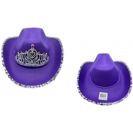 Princess Cowboy Hat Purple