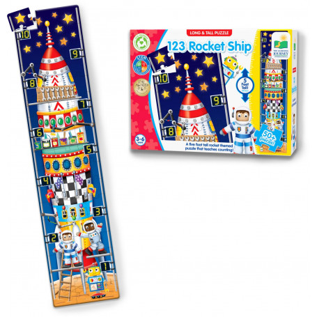 Long & Tall Puzzles - 123 Rocketship