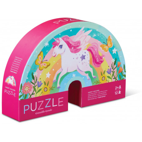 Crocodile Creek - Mini Puzzle - 12 pc - Sweet Unicorn