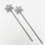 Silver Snowflake Wand 37.5cm