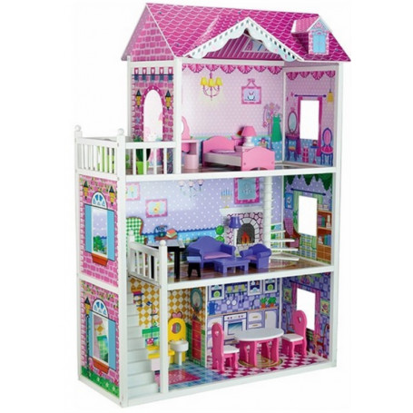 3 Storey Wooden Dollhouse