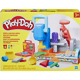 PLAY DOH STAMP N SAW TOOL BENCH