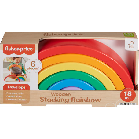 Fisher Price Wood Stacking Rainbow