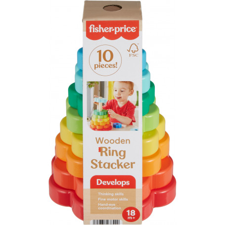 Fisher Price Wood Ring Stacker