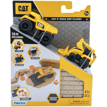 CAT DIG N BUILD 10OZ (W/TWO VEHICLES) ASST