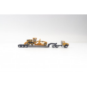 DM 1:87 CAT CT660 Cab Tractor & Lowboy w/Grader