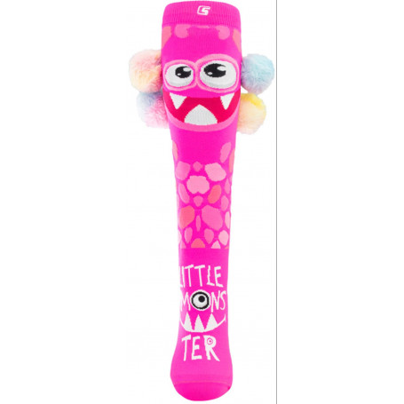 Little Monster Socks Pink - Single Sock