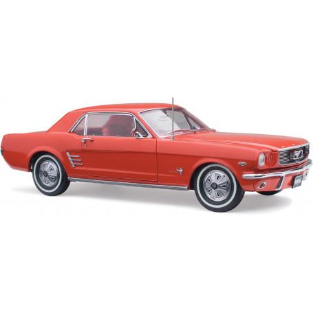 1:18 FORD 1966 PONY MUSTANG – SIGNAL FLARE RED