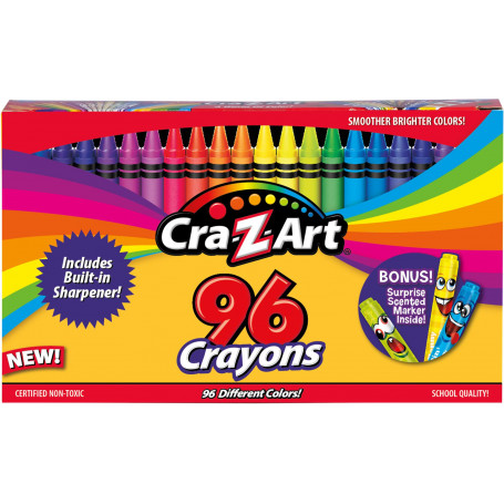 Cra-z-art 96 pce Crayons with Sharpener & Bonus Marker