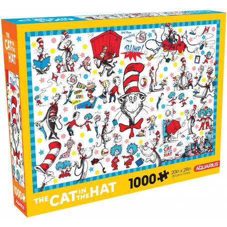 The Cat in the Hat - Collage 1000pc Puzzle