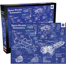 NASA Shuttle Schematics 500pc Puzzle