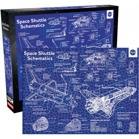 NASA Shuttle Schematics 500pc Puzzle