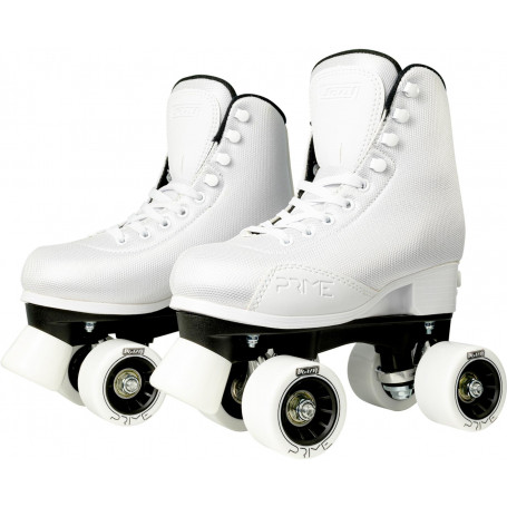 Prime Size Adjustable Roller Skates - White - L (6-9)