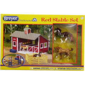 Breyer Stablemates Red Stable Set