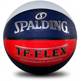 SPALDING TF-FLEX SZ 5 OUTDOOR BALL-RED/WHITE/BLUE