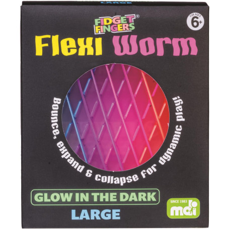 Glow in the Dark Large Flexi Worm