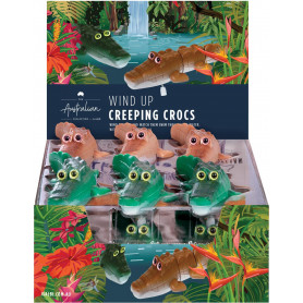 Aus Collection Wind Up Creeping Crocs (2Asst/12Disp) -