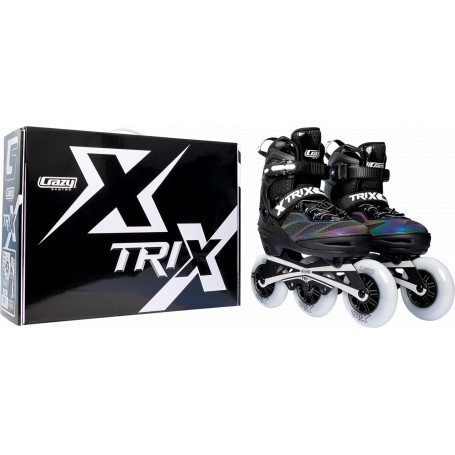 Trix Size Adjustable Inline Skates - 3 x 100mm Wheels - Small Size (1-4)