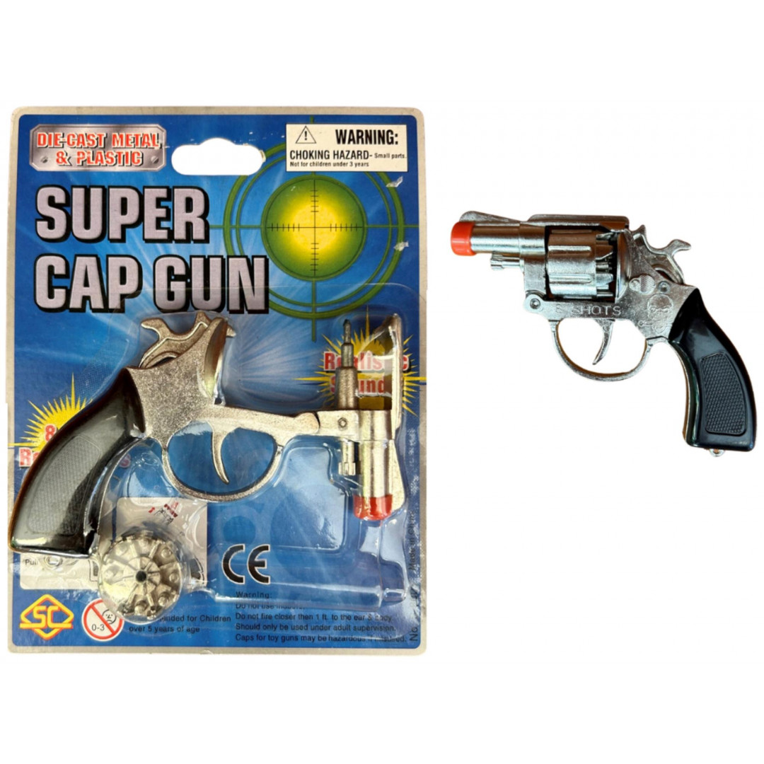 Small Die Cast Cap Revolver Afterpay Available