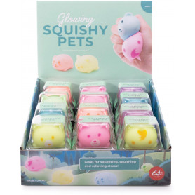 Glow in the Dark Squishy Pets (24Asst/24 disp) - NC