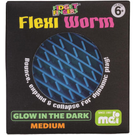 Glow in the Dark Medium Flexi Worm