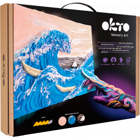 OKTO Clay - Sensory Art Creative Set Big Wave in Kanagawa