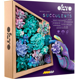 OKTO Clay - Wood & Craft DIY Succulents Tenderness