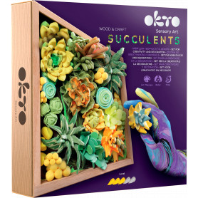 OKTO Clay - Wood & Craft DIY Succulents Energy