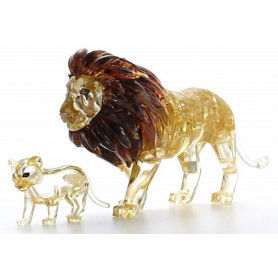 3D LION & CUB CRYSTAL PUZZLES