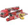 1:43 Ferrari Racing Hauler with One Car and Accessories