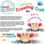 Interactive Crab Crawler (Orange)