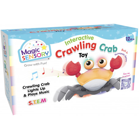 Interactive Crab Crawler (Orange)