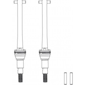 MJX Metal F/R CVD Shafts pair [16410]