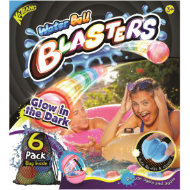 Water Ball Blasters 6 Pack Glow In the Dark