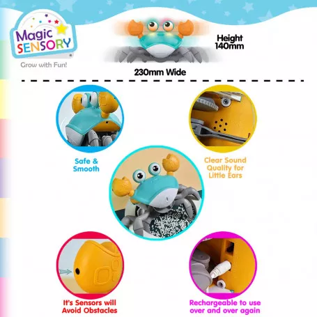 Interactive Crab Crawler (Blue) Afterpay Available!