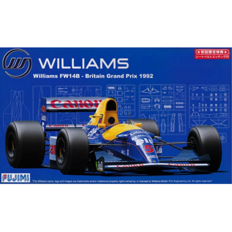 Fujimi 1/20 FW14B England GP (GP-17) Plastic Model Kit