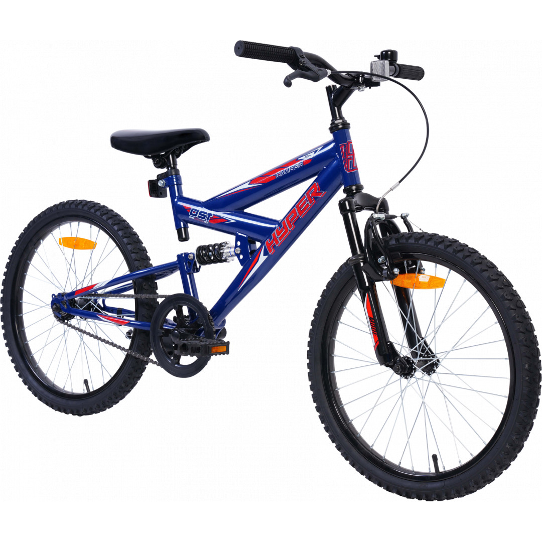 Hyper 50cm Bike Camber Dual Suspension Blue Red Afterpay