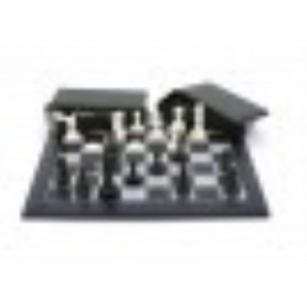 Magnetic Chess/Checkers Black/White 16''